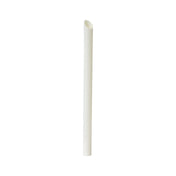 PacknWood 210CHS212W - White Beveled Straw For Bubble Tea, 0.5"L X 7.9"H, (3000 Pcs)
