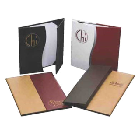 Menu Solutions K020BD Menu Cover Holds 4-1/4" X 14" Inserts Double Panel With 2 Views