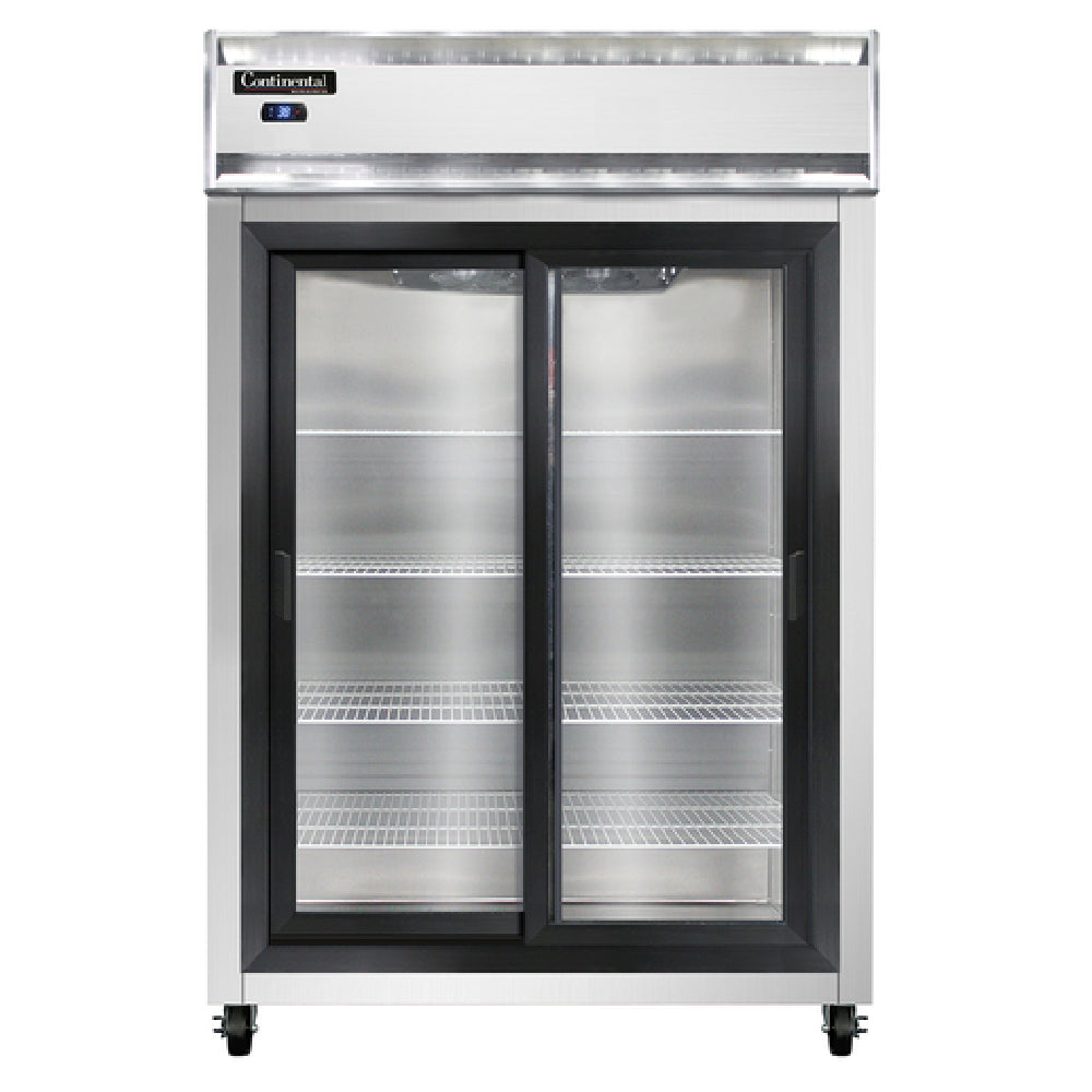 Continental Refrigerator 2RSNSGD Refrigerator Reach-in Display Two-section