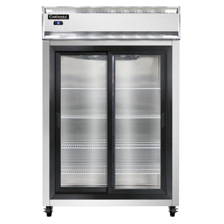 Continental Refrigerator 2RSNSGD Refrigerator Reach-in Display Two-section