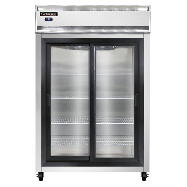 Continental Refrigerator 2RSNSGD Refrigerator Reach-in Display Two-section