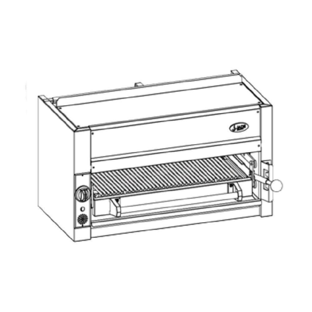 Jade Range JBR-JB36-WM_NAT Bistro™ Wall-Mount Salamander Broiler Gas 36"