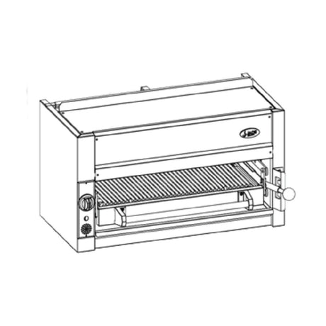 Jade Range JBR-JB36-WM_NAT Bistro™ Wall-Mount Salamander Broiler Gas 36"