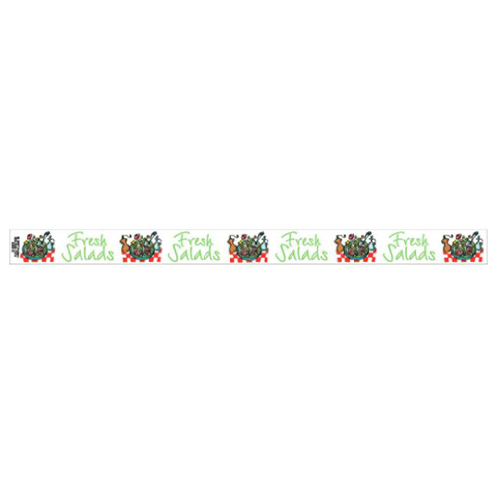 Hubert 39613 - Band-It Food Label, "Fresh Salads", 13-3/4" X 1"