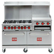 Iron Range IR-6B24RG Commercial Range Natural Gas 60"W
