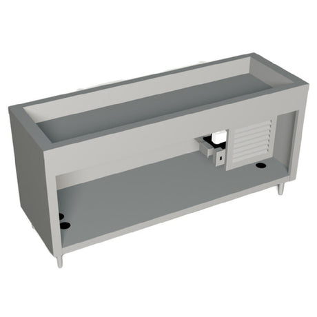 Duke 327-25SS AeroServ™ Cold Pan Unit 74"W X 24-1/2"D X 36"H 20 Ga Stainless Steel Top