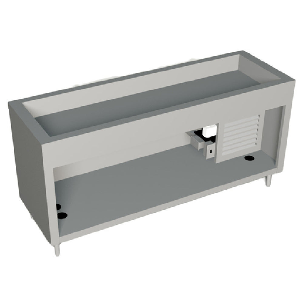 Duke 327-25PG_217113 AeroServ™ Cold Pan Unit 74"W X 24-1/2"D X 36"H 20 Ga Stainless Steel Top