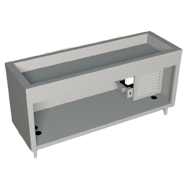 Duke 327-25PG_217152 AeroServ™ Cold Pan Unit 74"W X 24-1/2"D X 36"H 20 Ga Stainless Steel Top