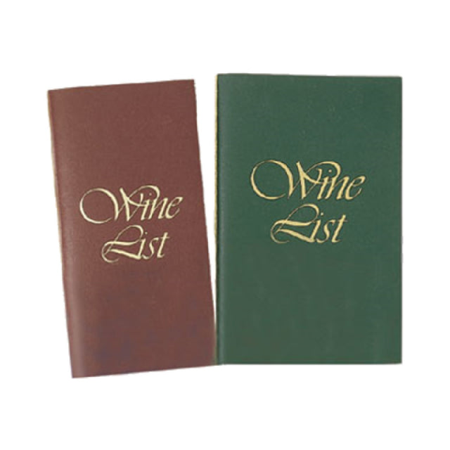 Menu Solutions L701A Wine List Cover 5-1/2" X 8-1/2" Folded Insert (elastics Not Included)