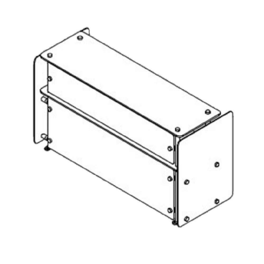 Delfield DCFSG2 FlexiShield™ Food Shield Double Tier With (2) Glass Shelves