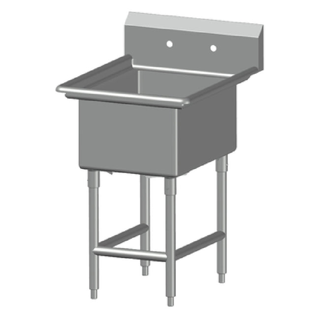 SPG 1SL1620 - Universal Stainless Sink, One Compartment, 20" Front-to-back X 16" Wide Sink Compartment