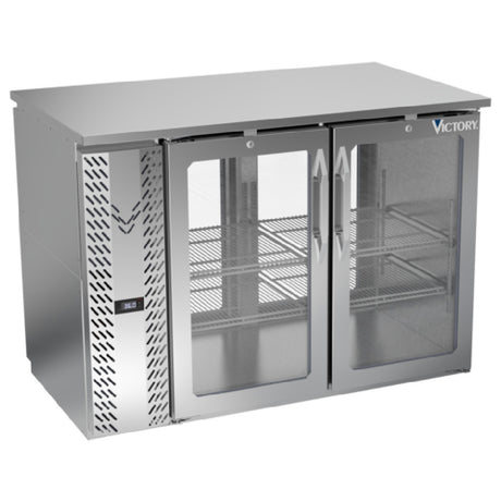 Victory VBBN48HC-G-PT-S - Pass-Thru Back Bar Refrigerator, Two-section, 48"W X 28-3/4”D X 34"H
