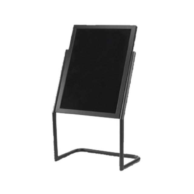 Aarco P-17BK Broadcaster Display Stand 22"W X 30"H Frame (25" X 48" OA) Neon Markerboard On One Side