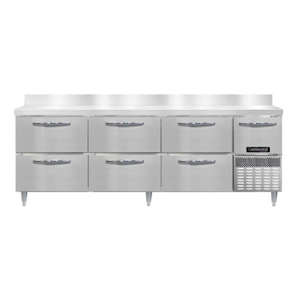 Continental Refrigerator DRA93NSSBS-D Designer Line Refrigerated Base Worktop Unit