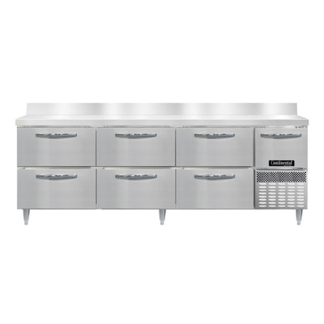 Continental Refrigerator DRA93NSSBS-D Designer Line Refrigerated Base Worktop Unit