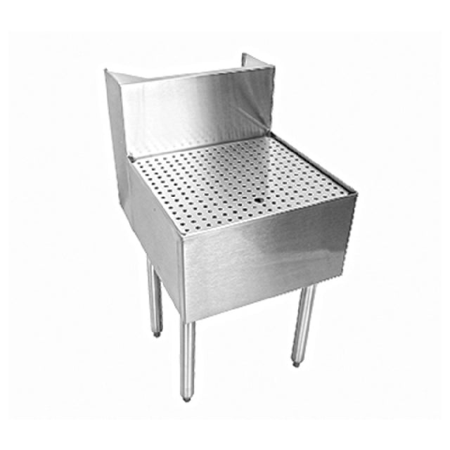 Glastender C-BD-24 CHOICE Underbar Beer Drainer 24"W X 24"D Backsplash Moved Forward 5" For Beverage Line Access