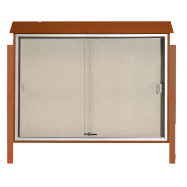 Aarco PLDS4052DPP-5 Message Center 52"W X 40"H Freestanding