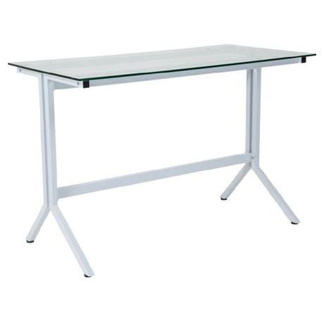 Flash Furniture NAN-JN21719-D-W-GG Winfield Collection Desk 43-1/4"W X 21-1/2"D X 28"H