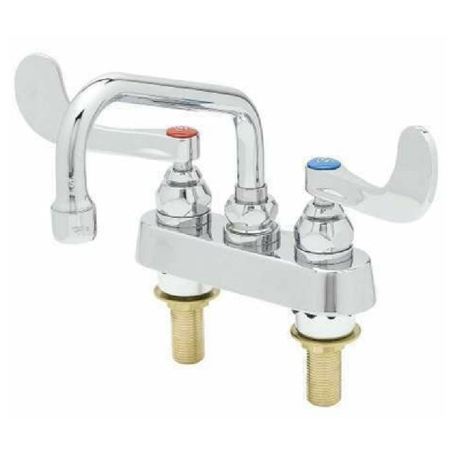 T&S Brass B-1110-XS-WH4 Workboard Mixing Faucet Deck Mount 4" Centers