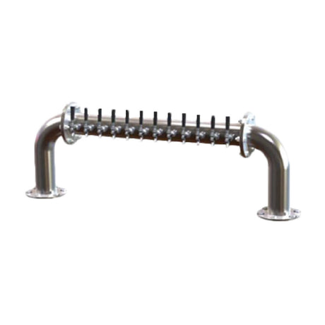 Perlick 4064-10L Pass-Thru Brew Pipe Draft Beer Tower Countertop Beer Leads Left