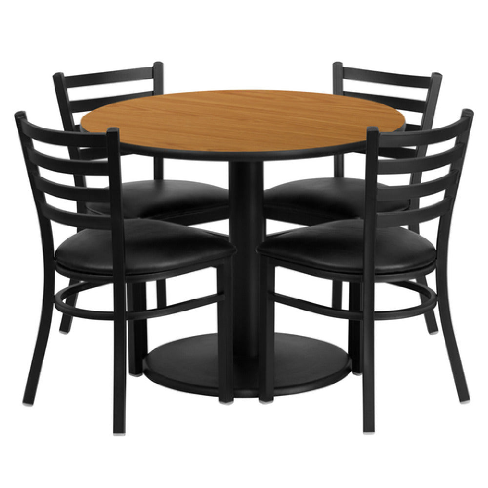 Flash Furniture RSRB1031-GG Table And Chair Set Includes (1) 36" Dia. X 30"H Table