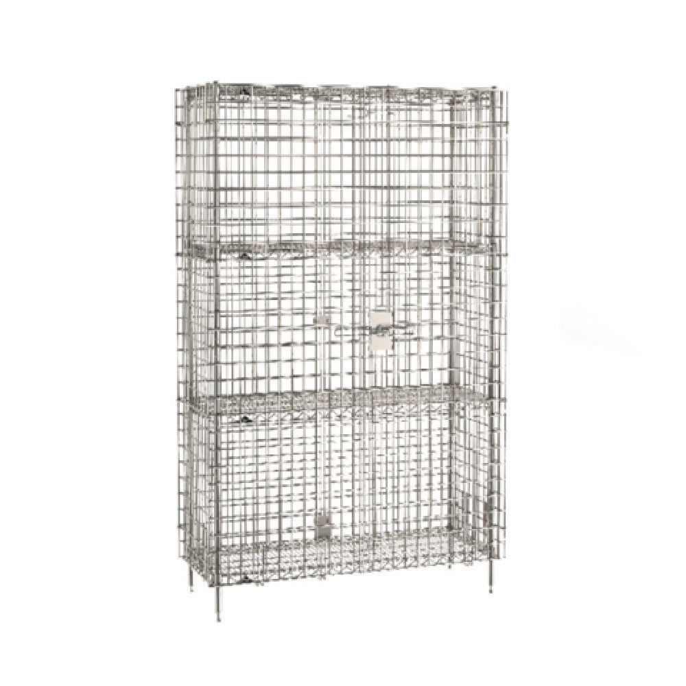 Metro SEC35S-2SE - Super Erecta® Security Unit, Stationary, Stainless Steel Finish