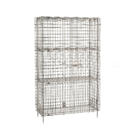 Metro SEC35S-2SE - Super Erecta® Security Unit, Stationary, Stainless Steel Finish