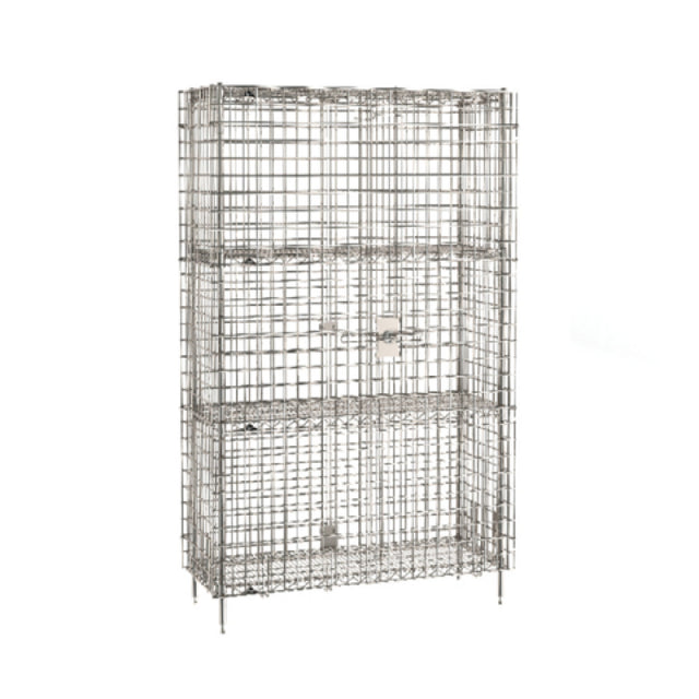 Metro SEC35S-2SE - Super Erecta® Security Unit, Stationary, Stainless Steel Finish