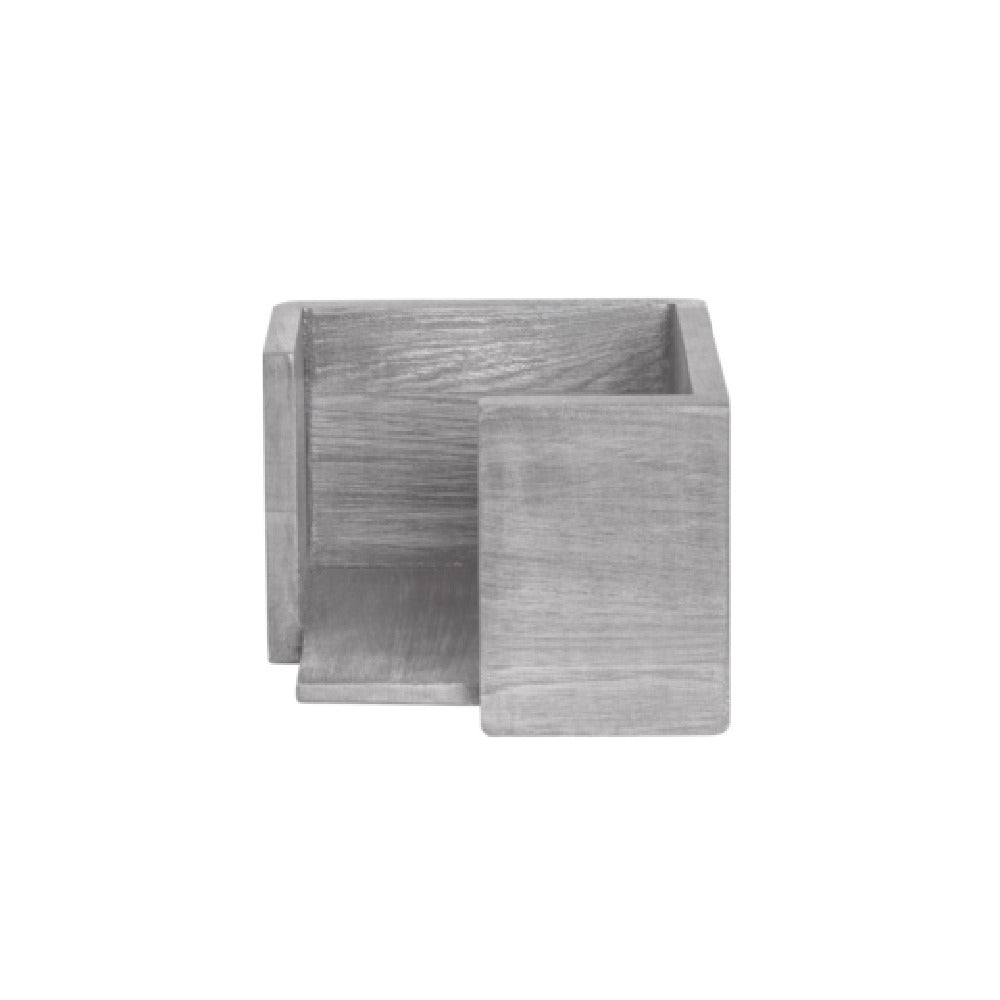 Steelite DWFBWDNH475GW Napkin Holder 5.75" X 5.75" X 4"H Wood