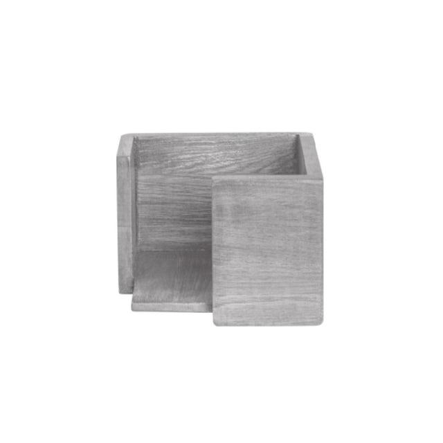 Steelite DWFBWDNH475GW Napkin Holder 5.75" X 5.75" X 4"H Wood