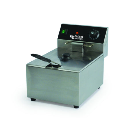 Global Solutions By Nemco GS1611-120 Deep Fryer 16 Lb Fat Capacity Removable Oil Pan & Heating Element