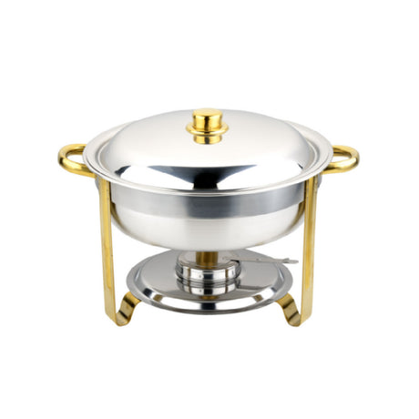 CAC China CAFR-203 Luminous Chafing Dish 4 Qt. Round