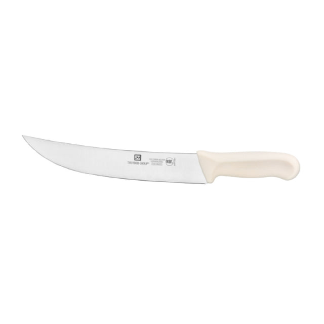 Thunder Group SLKF414WT Cimeter Steak Knife 9-1/2" Blade White Polypropylene Handles