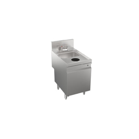 Krowne KRS-SD18C - Stadium Series Underbar Waste Sink Unit, Cabinet Base With Locking Hinged Door