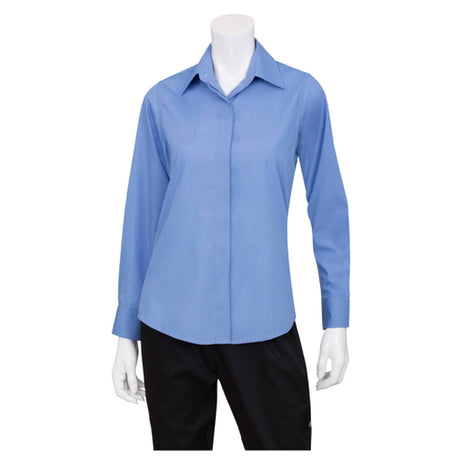 Chef Works W100FRBL Women's Essential Dress Shirt Long Sleeves Adjustable Cuffs