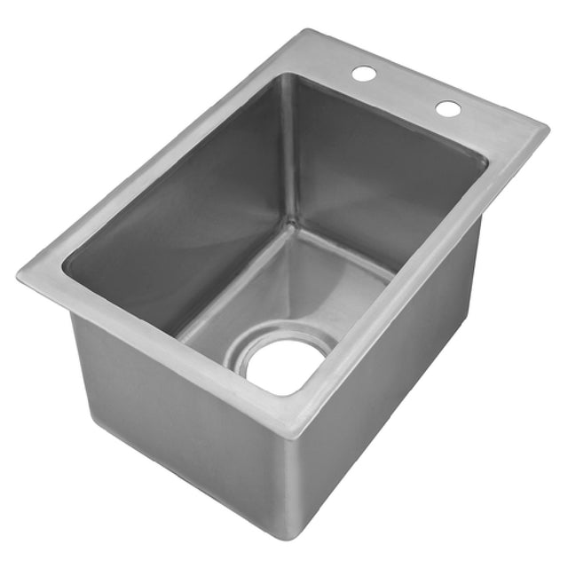 Klinger's Trading DIS1014 Drop-In Sink One Compartment (1) 10" Wide X 14" Front-to-back X 10" Deep Bowl