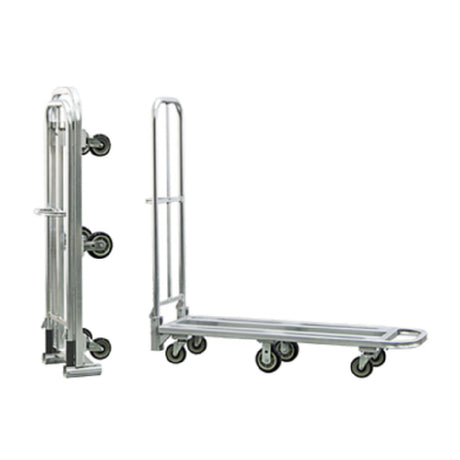 New Age Industrial 95241 Folding Stock "L" Cart 18"W X 63"H X 65-3/4"L (15-1/2" X 64-1/2" X 18" Folded)