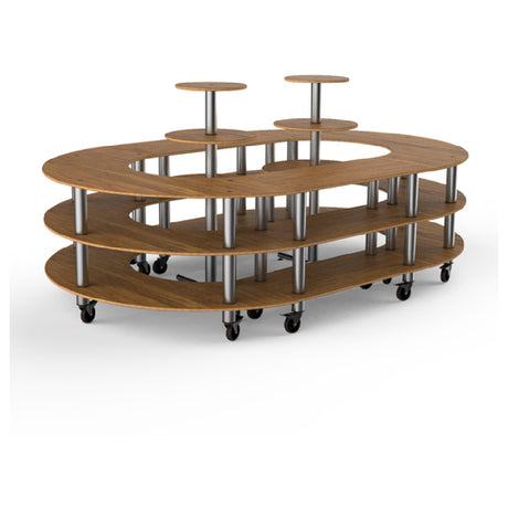 Steelite MGCMSB08BSXW Mogogo Buffet Solutions Modular Creative Serving Station