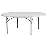 Flash Furniture RB-72R-GG Folding Table 72" Dia. X 29"H Seats Up To 10 Adults