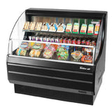 Turbo Air TOM-40LW(B)-N Horizontal Open Display Merchandiser Low-profile 7.4 Cu. Ft. Capacity