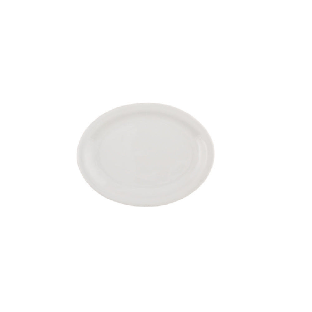 Vertex China CAT-13/6 Platter 11-1/2“ Oval Narrow Rim