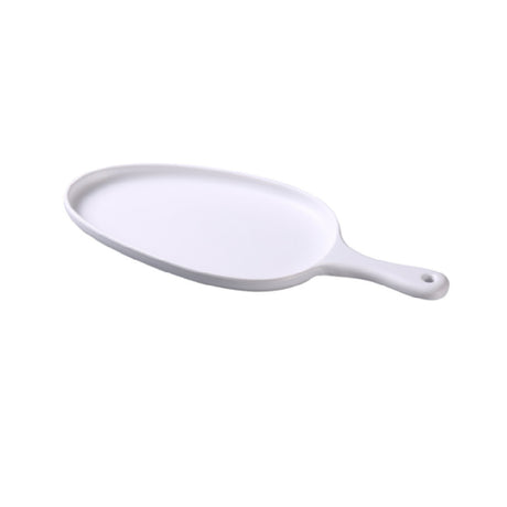 Yanco MO-808 Moderne Pan Plate 14-1/2"L X 6-1/2"W X 1"H Organic Shaped