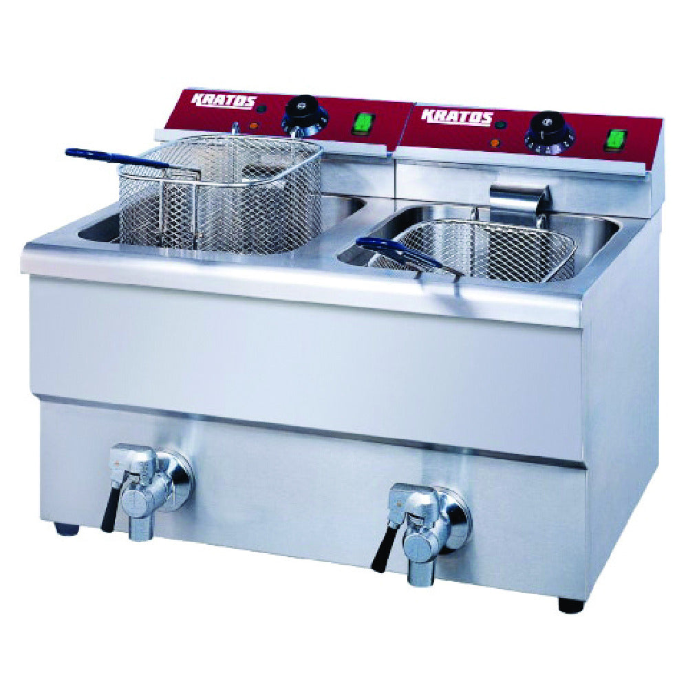 Hubert 58077 - Kratos® Electric Countertop Fryer, 22 4/5"W X 18 1/2"D X 16 1/10"H