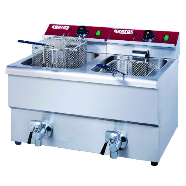 Hubert 58077 - Kratos® Electric Countertop Fryer, 22 4/5"W X 18 1/2"D X 16 1/10"H