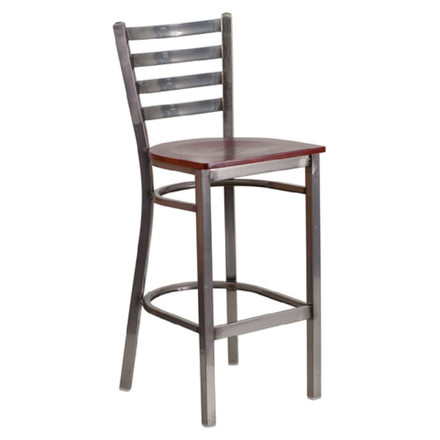 Flash Furniture XU-DG697BLAD-CLR-BAR-MAHW-GG Hercules Series Restaurant Bar Stool