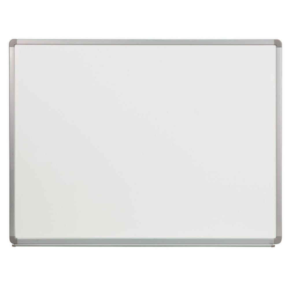 Flash Furniture YU-90X120-POR-GG Magnetic Marker/Dry Erase Board 48"W X 36"D White Porcelain Board