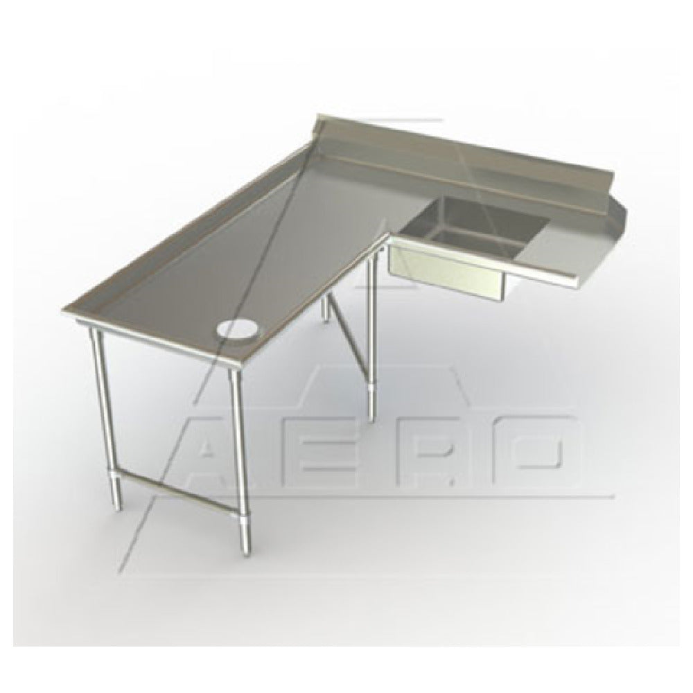 AERO Manufacturing 2SDI-L-120 Aerospec™ Soiled Dishtable Island Design 60" Machine To Corner