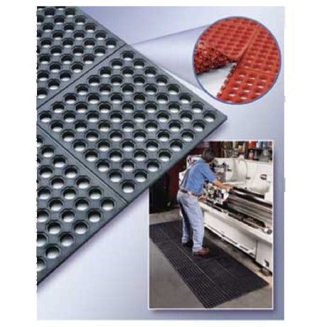 Cactus Mat 2523-C VIP Prima Connecting Rubber Mat System 3' X 3' 1/2" Thick