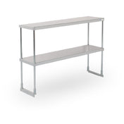Steel Works Stainless SWDOS-1260 Over Shelf Double Tier 18ga/430 Stainless Steel