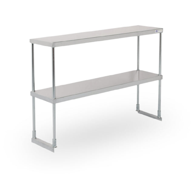 Steel Works Stainless SWDOS-1248 Over Shelf Double Tier 18ga/430 Stainless Steel